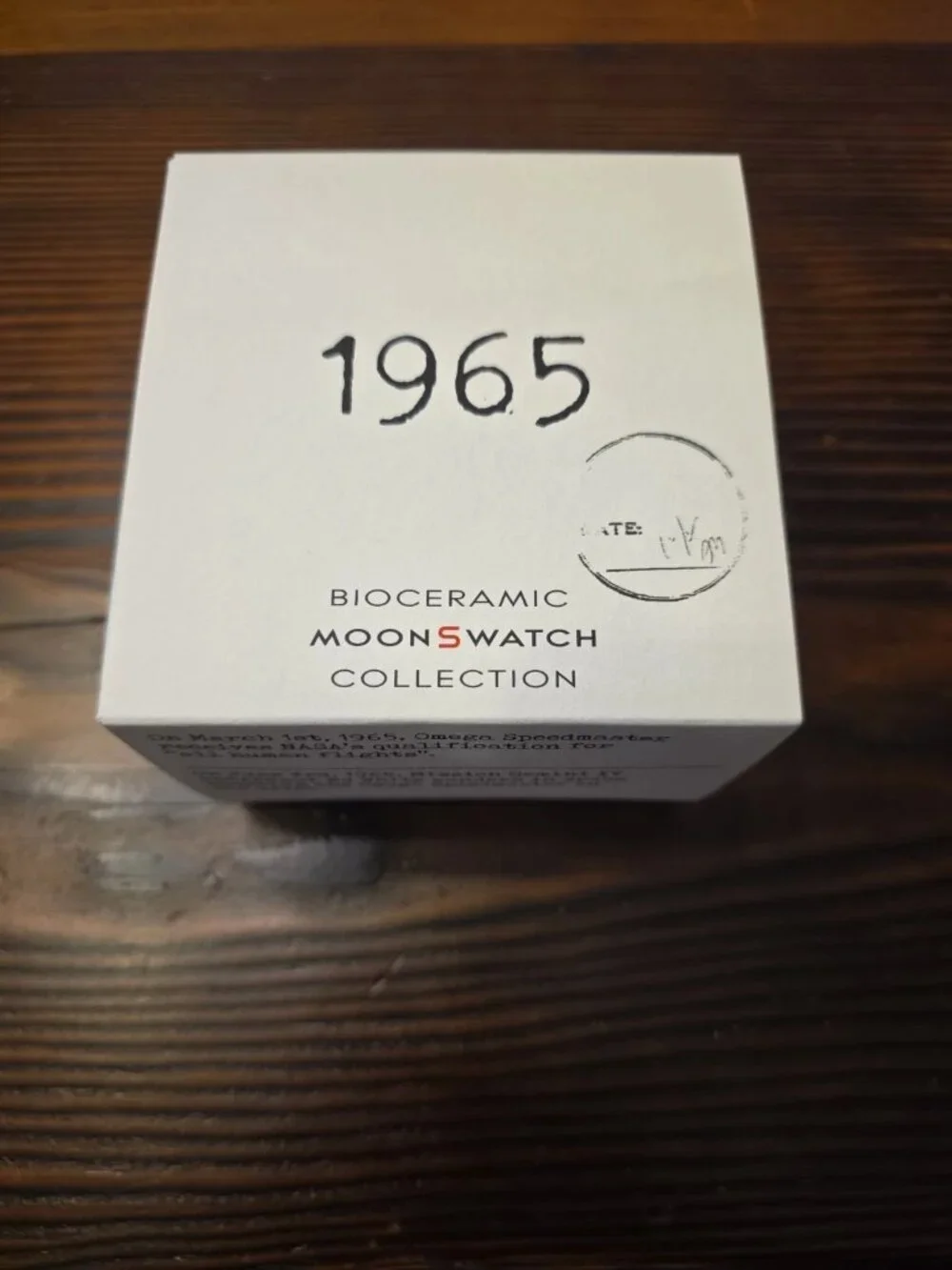 Swatch x Omega BIOCERAMIC MoonSwatch 1965 Gray White SO33M106